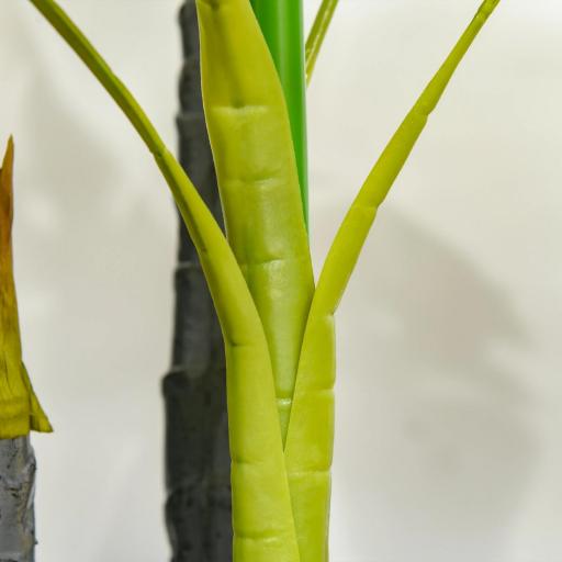 Árbol Tropical Decorativo Altura 120 cm con 20 Hojas para Hogar Salón Dormitorio Verde [6]