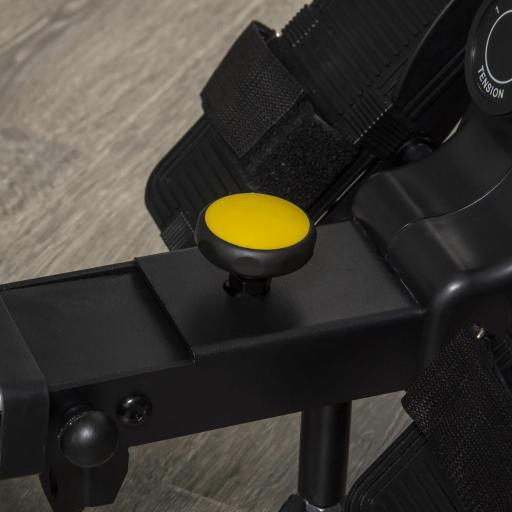 Máquina de Remo Plegable con Resistencia Ajustable Volante de 4kg y Monitor LCD Carga 120kg 185x58x57 cm Negro y Plata [7]