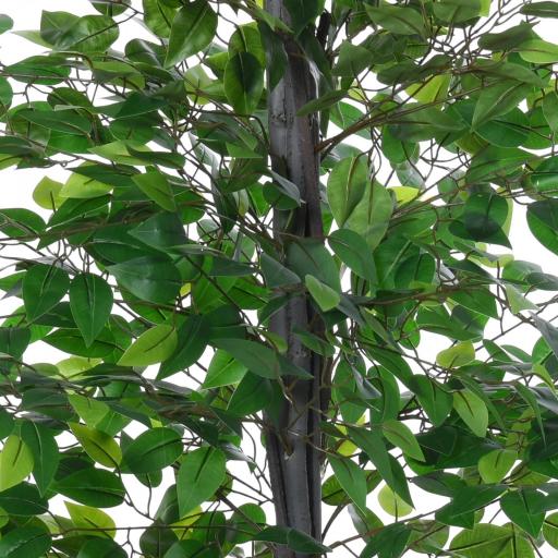 Planta Artificial Ficus Artificial de 145 cm con 756 Hojas y Maceta para Decoración Interior Ø20x145 cm Verde [3]