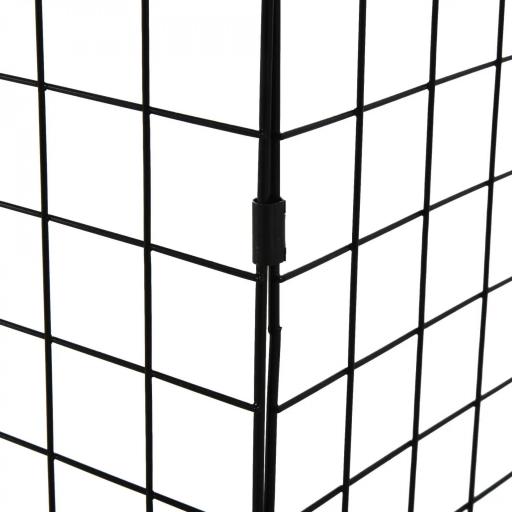 Salvachispas para Chimenea con Longitud Ajustable 81,5-160x44x68 cm Protector de Chimenea con Alambre de Metal Negro [4]