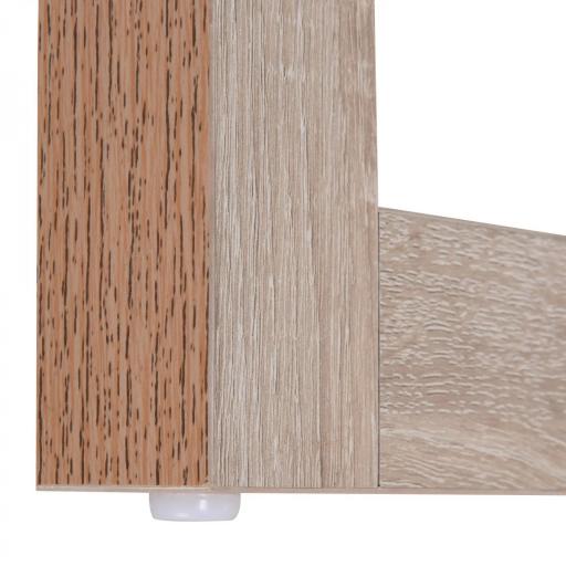 Mesa de Ordenador Mesa de Escritorio Diseño Moderno con Tablero de Vidrio Templado Cajón Combinación de Estilos para Oficina Estudio 120x60x75 cm Blanco [3]