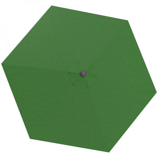 Toldo de Recambio de Sombrilla de 3 m Toldo de Repuesto para Sombrilla con Ventilación Superior Protección UV 30+ Verde [9]