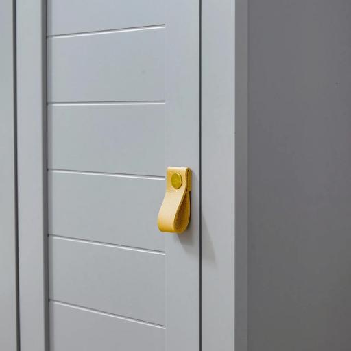 Armario Alto de Baño Moderno Mueble Columna de Baño con 1 Puerta Estante Ajustable y 3 Compartimentos 39x30x168 cm Gris [6]
