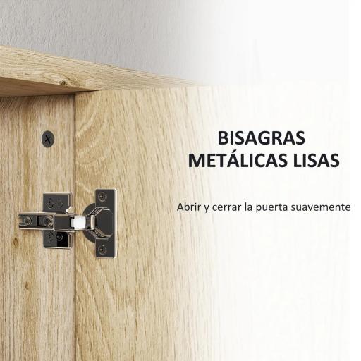 Armario de Baño con Espejo Armario con Espejo para Baño con Estantes Estilo Moderno 60x20x60 cm Madera Natural [9]
