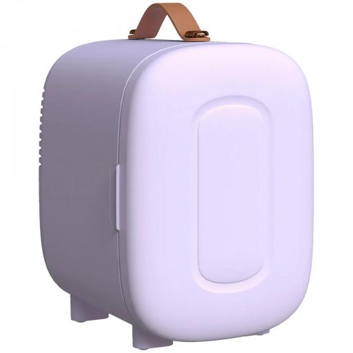 Nevera Pequeña Extrasilenciosa 4L 9V/240V para Enfriar y Calentar Mini Frigorífico 20,3x26,3x28 cm Violeta [7]