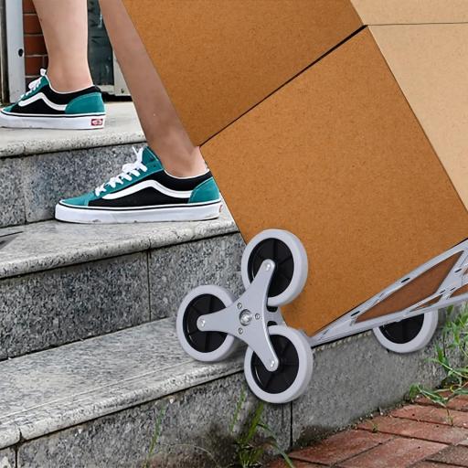 Carretilla de Mano Portátil para Escalera con Ruedas Carga 70kg Carretilla Plegable para Entrega Almacenes Mercado Viajar Mudarse [5]