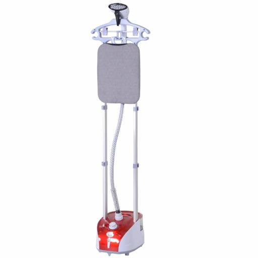 Plancha Vertical Vapor 1950W, Depósito de 2 L, 32g/min, Plancha de Vapor Vertical con Barra Telescópica, Listo en 38s,Colgador de Ropa, Centro de Planchado para Hogar Oficina, Rojo [8]