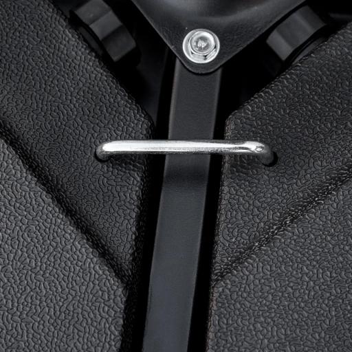 Conjunto de 4 Pesos Rellenables para Base de Sombrilla Cruzada con 15 Litros de Agua o 17,5 kg de Arena Negro [6]