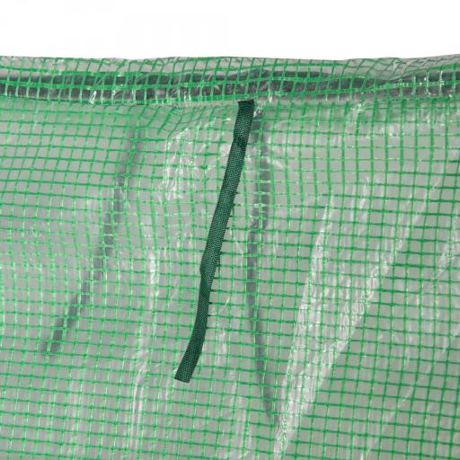 Invernadero de Exterior con Cubierta Doble Ventanas y Marco de Acero para Cultivar Plantas Flores 180x90x90 cm Verde [6]