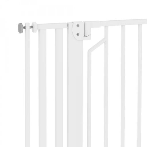 Barrera de Seguridad Niños Perros y Gatos Extra Alta 160cm Extensible 76-105cm para Puertas Escaleras Cierre Automático [11]