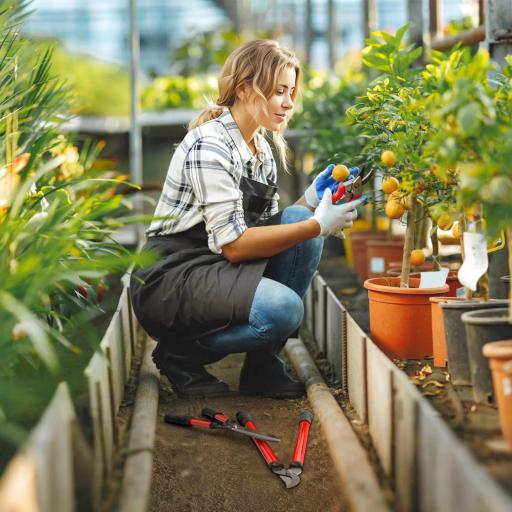 Juego de Herramientas Jardinería de 3 Piezas con Tijeras de Jardín Cortarramas Tijeras de Podar y Mangos de Goma Ligera [0]