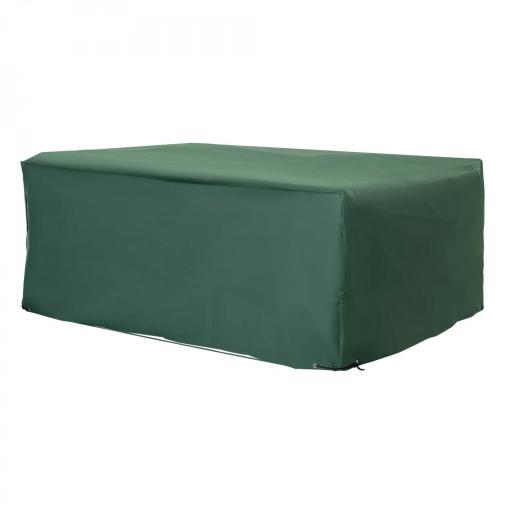 Funda para Muebles de Jardín Exterior Impermeable Tela Oxford con Cierre de Cordón y Ojales 222x155x67 cm Verde Oscuro [8]