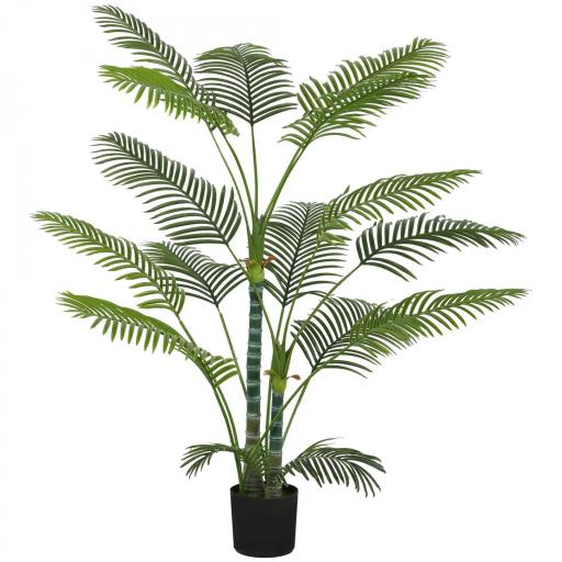 Planta Artificial Decorativa 170 cm Palmera Artificial con Maceta y Hojas para Interior Verde [2]