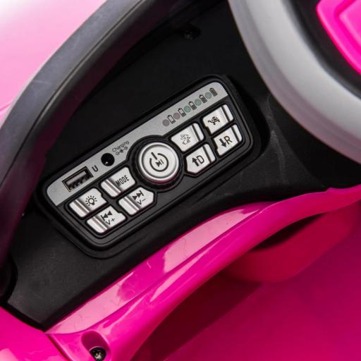 Coche Eléctrico para Niños de +3 Años Volkswagen E-Buggy 12V con Mando a Distancia 2,4 G Ruedas con Suspensión Rosa [8]