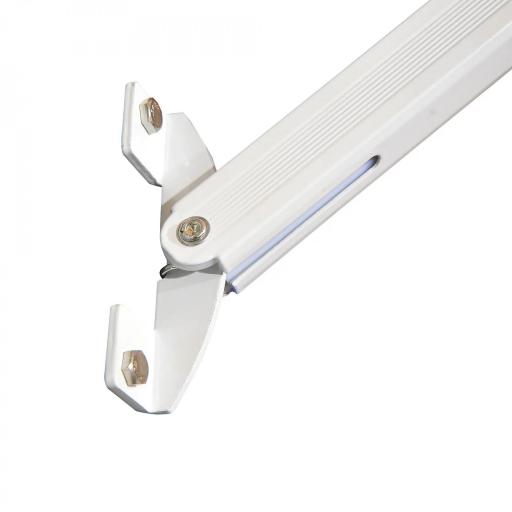 Toldo Retráctil de Exterior con Marco de Aluminio Ángulo Ajustable Protección UV e Impermeable 180x70 cm Beige [6]