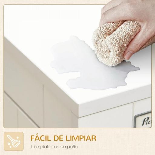 Jaula para Perros Medianos de Interior Mesa Auxiliar con 2 Puertas con Pestillo y Cojín 94x60x71,5 cm Blanco [6]