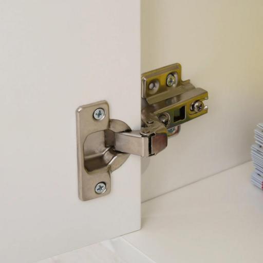 Cajonera de Oficina con Cajón con Cerradura y Armario con Ruedas Soporte de Impresora para Estudio 40x35x60 cm Blanco [7]