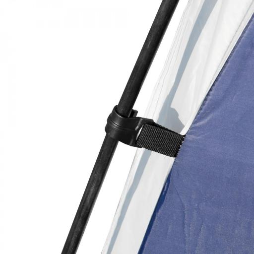 Toldo Camping Plegable 3,5x3,5 m con Gancho Bolsa de Transporte Impermeable y Protección UV para Terraza Playa Azul [6]