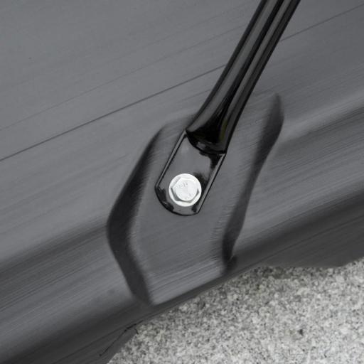 Canasta de Baloncesto para Exterior Altura Ajustable 160-210 cm con Ruedas y Base Rellenable 76x48x254 cm Negro [6]