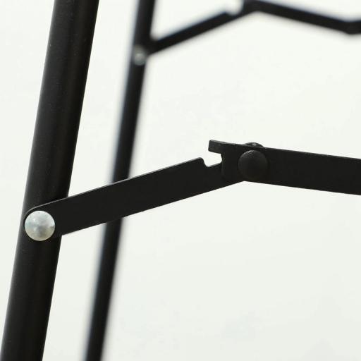 Espejo de Pie Cuerpo Entero Arqueado 150x50 cm Independiente Apoyado y de Pared Sin Marco Negro [7]