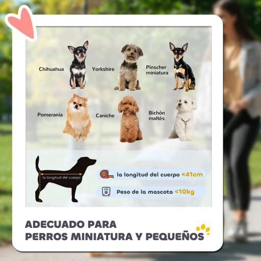 Carrito para Perros con 3 Ruedas Ventanas de Malla Cesta de Almacenaje y Correas de Seguridad 109,5x57,5x106,5 cm Rojo [2]