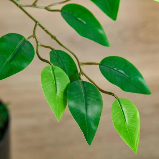 Planta Ficus Artificial 135 cm en Maceta con 756 Hojas Planta Sintética Realista para Interior [6]