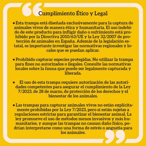 Trampa para Animales Vivos 100x24x30 cm con 2 Puertas y Marco de Acero para Interior y Exterior Marrón [4]