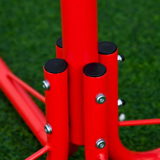 Balancín Giratorio 360 Grados para Niños +3 Años con Base de 4 Varillas Postes de Tope y Asas Fáciles de Agarrar Patio Jardín [7]