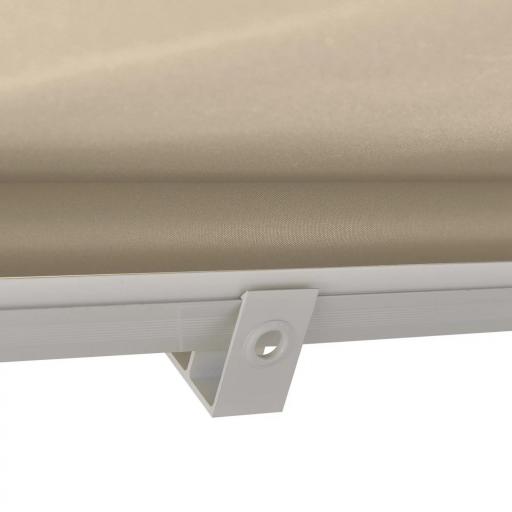 Toldo Retráctil de Exterior con Marco de Aluminio Ángulo Ajustable Protección UV e Impermeable 180x70 cm Beige [7]