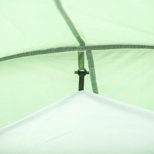 Tienda de Campaña Familiar 2-3 Personas Plegable Impermeable a Prueba de UV 20+ con Vestíbulo 426x206x154 cm Verde [6]