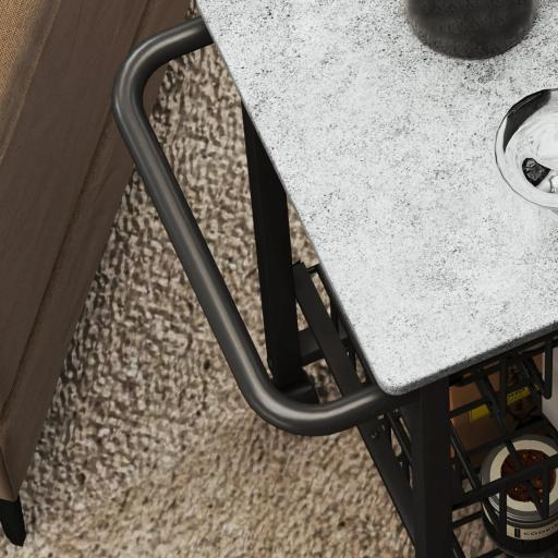 Carrito Verdulero para Cocina con 3 Cestas Deslizables y Marco de Acero 49,5x31x69 cm Gris Claro [7]