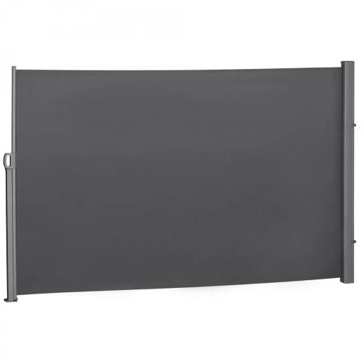 Toldo Lateral Retráctil 300x180 cm Pantalla Enrollable Mampara de Privacidad y Protección Solar para Balcón Terraza Gris [9]