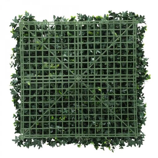 Set de 6 Setos Artificiales Ocultación Jardín 50x50 cm Tipo Milán Fácil Montaje Anti-UV para Terraza Balcón Verde [8]