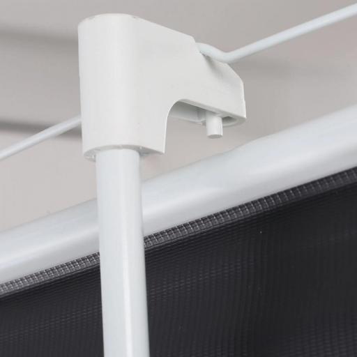 Pantalla de Proyección Manual con Soporte 100 Pulgadas Formato 4:3 para Interior y Exterior 203x152 cm Blanco [2]