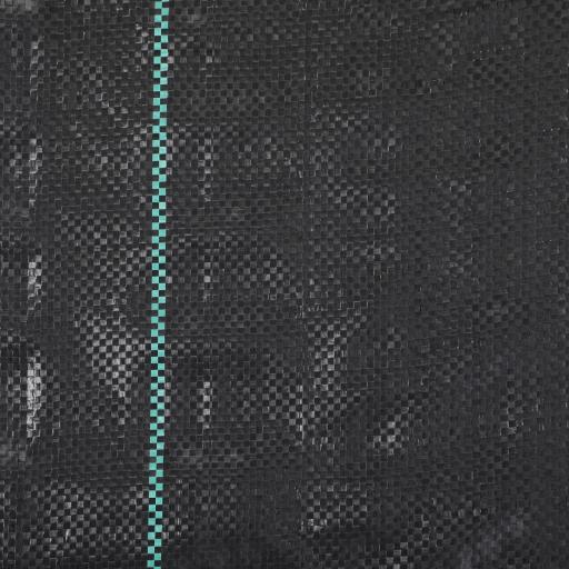 Malla Geotextil 2x100 m Malla de Jardín contra Malas Hierbas 60 g/m² Rollo de Malla Antimaleza Negro [5]
