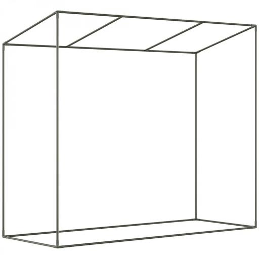 Invernadero de Exterior con Ventanas y Marco de Acero Invernadero para Cultivar Tomates Flores 200x76x168 cm Blanco [8]