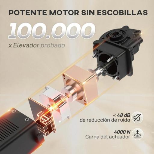 Sillón Relax Reclinable Eléctrico con Calor Lumbar Masaje Vibración Motor Silencioso Función de Memoria Beige [2]