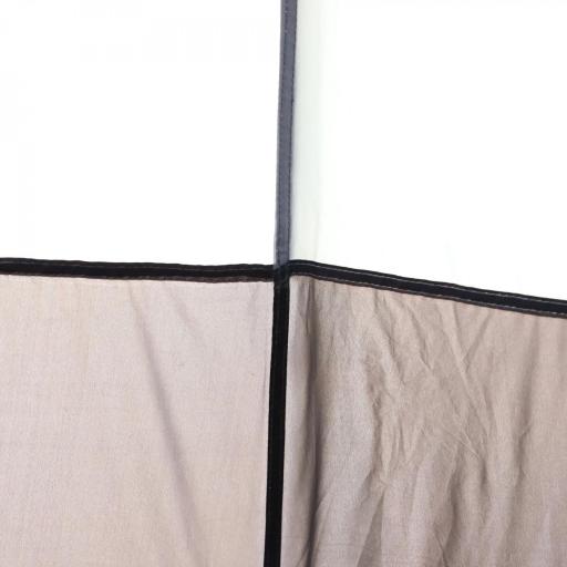 Tienda de Camping para 2-3 Personas con 2 Puertas Impermeable Anti-UV Palanca Automática 260x260x150 cm Negro y Gris [6]