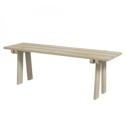 Banco de Madera de 2 Plazas Carga 220 kg Banco de Exterior para Jardín Patio Terraza 130x38x45 cm Natural [9]