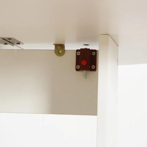 Mesa Plegable de Comedor Mesa de Cocina Plegable con 2 Alas Abatibles Mesa Plegable para 2-4 Personas 104x76x73,7 cm Blanco [6]