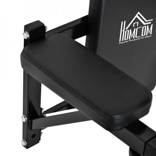 Barra de Musculación para Pared con Brazos Ajustables para hacer Dominadas Flexiones y Crossfit en Casa 70x53-63x48 cm Negro [5]