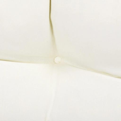 Cojín para Banco de 2 Plazas para Interior y Exterior con 8 Puntadas para Sillas Sofás 110x48x8 cm Crema [7]