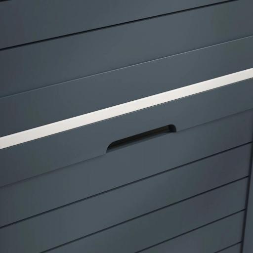 Mueble Zapatero Estrecho Armario Zapatero Alto con 3 Cajones Abatibles para 6 Pares de Zapatos 53x18x108,5 cm Gris [7]