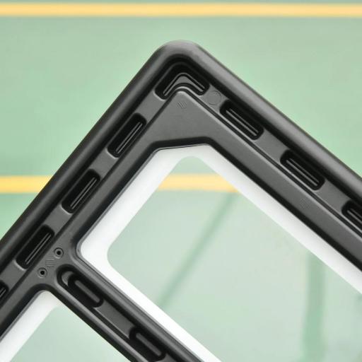 Canasta de Baloncesto con Soporte de Ruedas Aro de Basket Ajustable en Altura con Base Rellenable 90x165x302-352cm Negro [6]