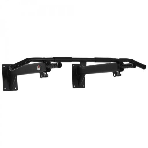 Barras de Dominadas para Pared Colgador de Saco de Boxeo 2 en 1 Entrenamiento Muscular Pull Up para Casa Carga Máxima 150 kg Negro [9]