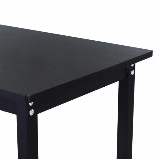 Mesa de Ordenador Escritorio PC Oficina Hogar Mesa Esquinera de Forma L 168x120x75cm Marco Metal [6]