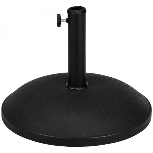 Base para Sombrilla Redonda 25 kg Soporte de Parasol de Cemento para Sombrilla con Postes Ø33 mm Ø38 mm Ø48 mm [8]
