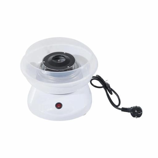 Máquina de Algodón de Azúcar de Uso doméstico de Polipropileno Acero Inox. y Aluminio 450W-550W 27x26x18cm Blanco [2]