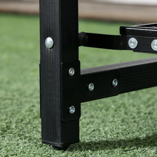 Mesa de Camping Plegable con Fregadero Soporte para Lámpara y Estantes para Barbacoas Picnics y Viajes 173x52x80-174cm [7]