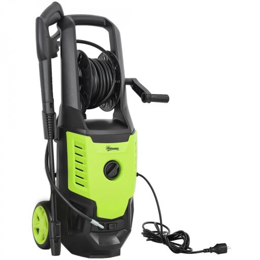Hidrolimpiadora de Alta Presión 2200W con Accesorios Ángulo Ajustable y Parada Automática 32x32x80 cm Verde y Negro [8]
